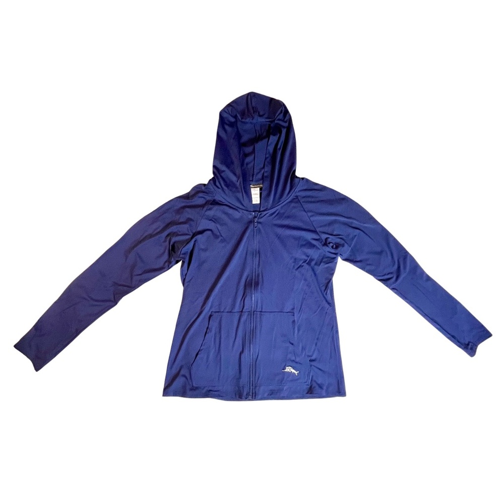 Tommy Bahama Women's Pearl Long-Sleeve Hooded Full-Zip Rash Guard with Pockets